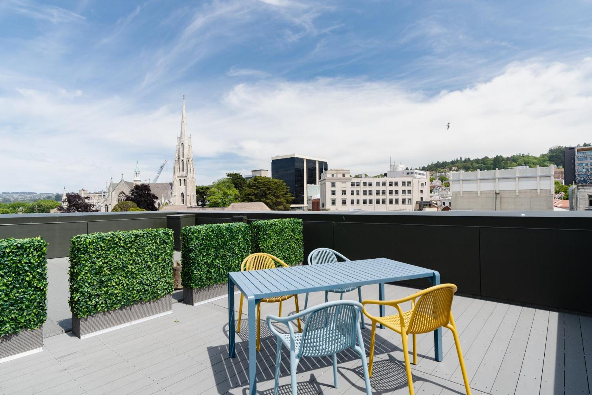 The Chamberson Otel Dunedin Dış mekan fotoğraf Rooftop terrace