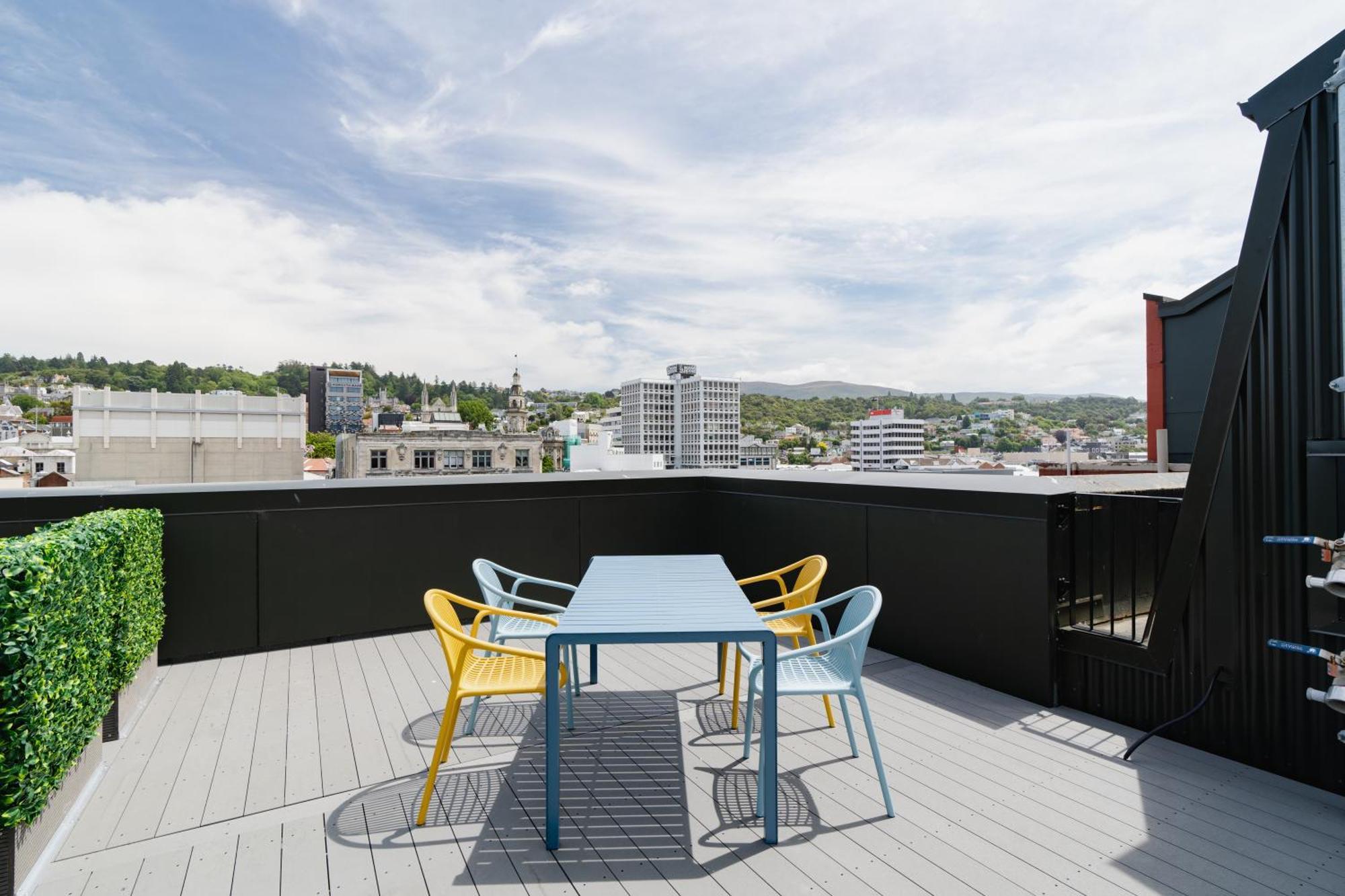 The Chamberson Otel Dunedin Dış mekan fotoğraf Rooftop terrace